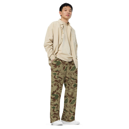 Russian Marble Mountain CAMO unisex wide-leg pants - Wide-leg Pants