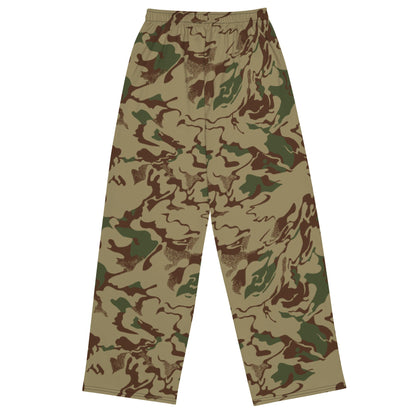 Russian Marble Mountain CAMO unisex wide-leg pants - Wide-leg Pants