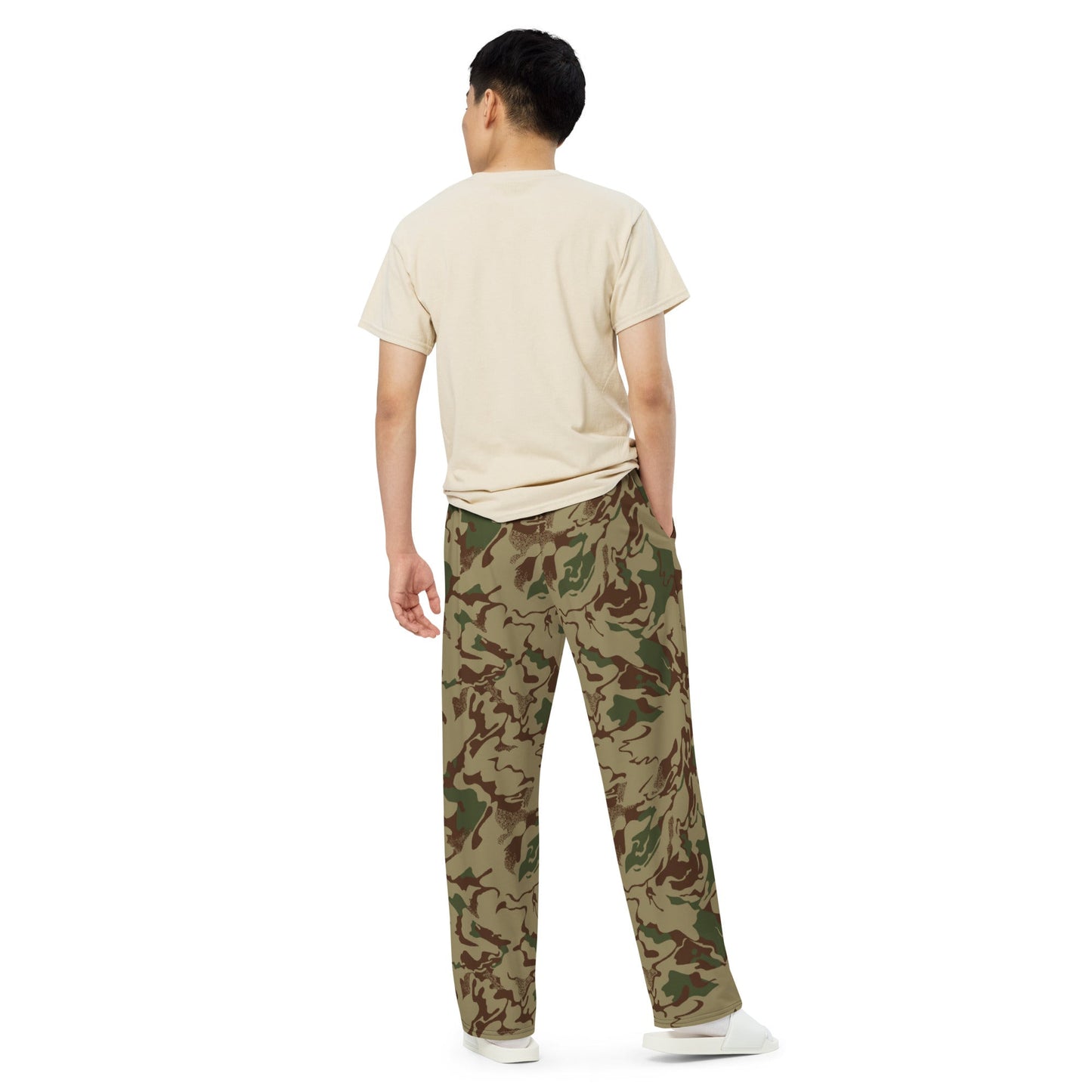 Russian Marble Mountain CAMO unisex wide-leg pants - Wide-leg Pants