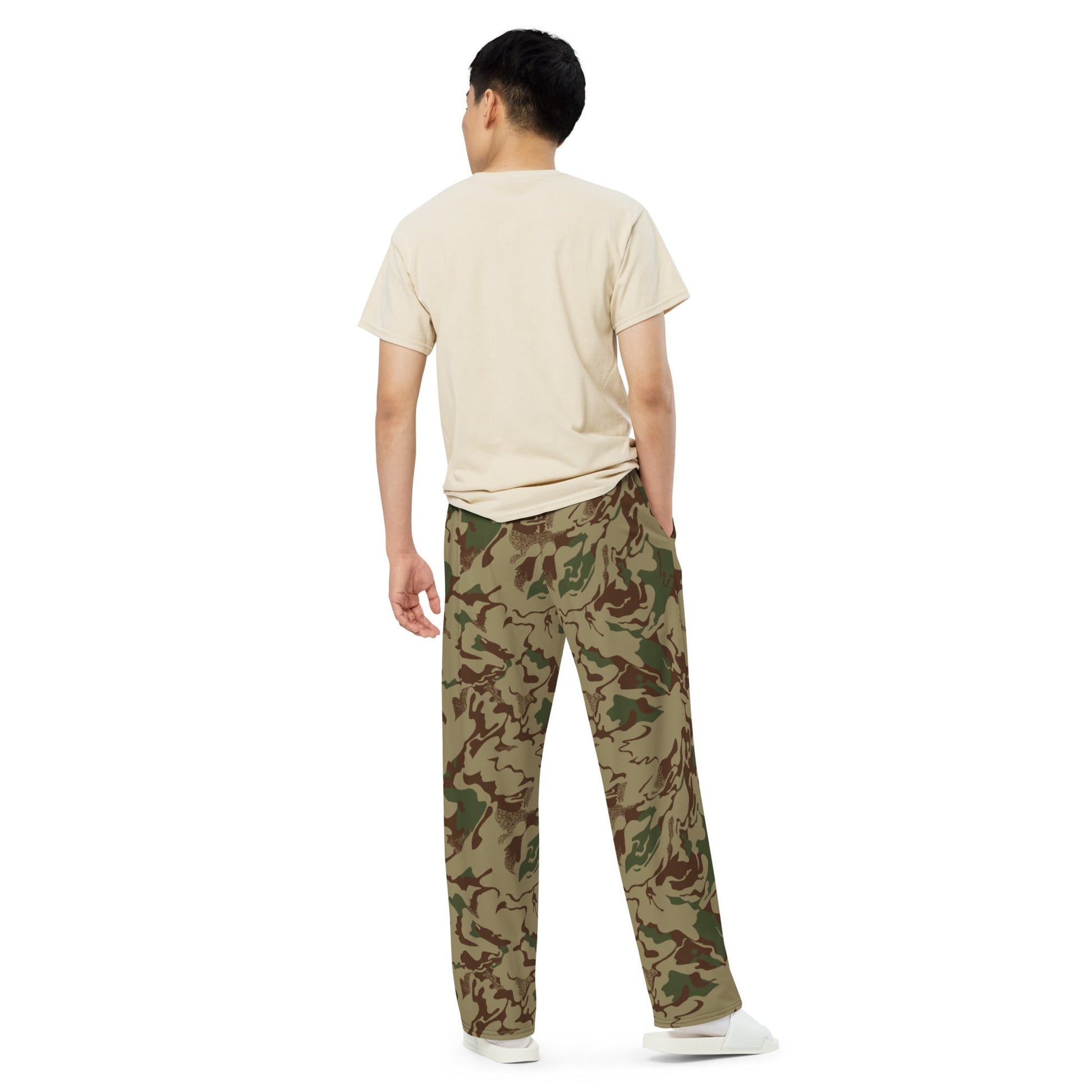 Russian Marble Mountain CAMO unisex wide-leg pants - Wide-leg Pants