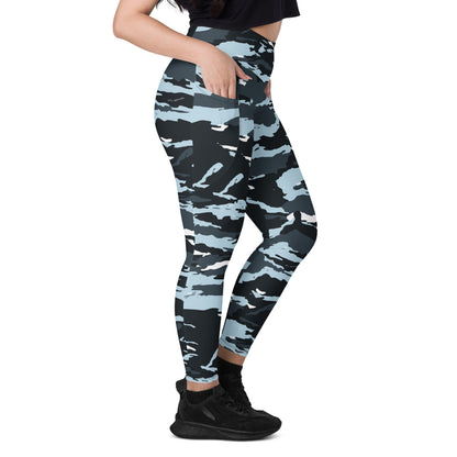 Russian OMON Special Police Force CAMO Leggings with pockets - Womens With Pockets