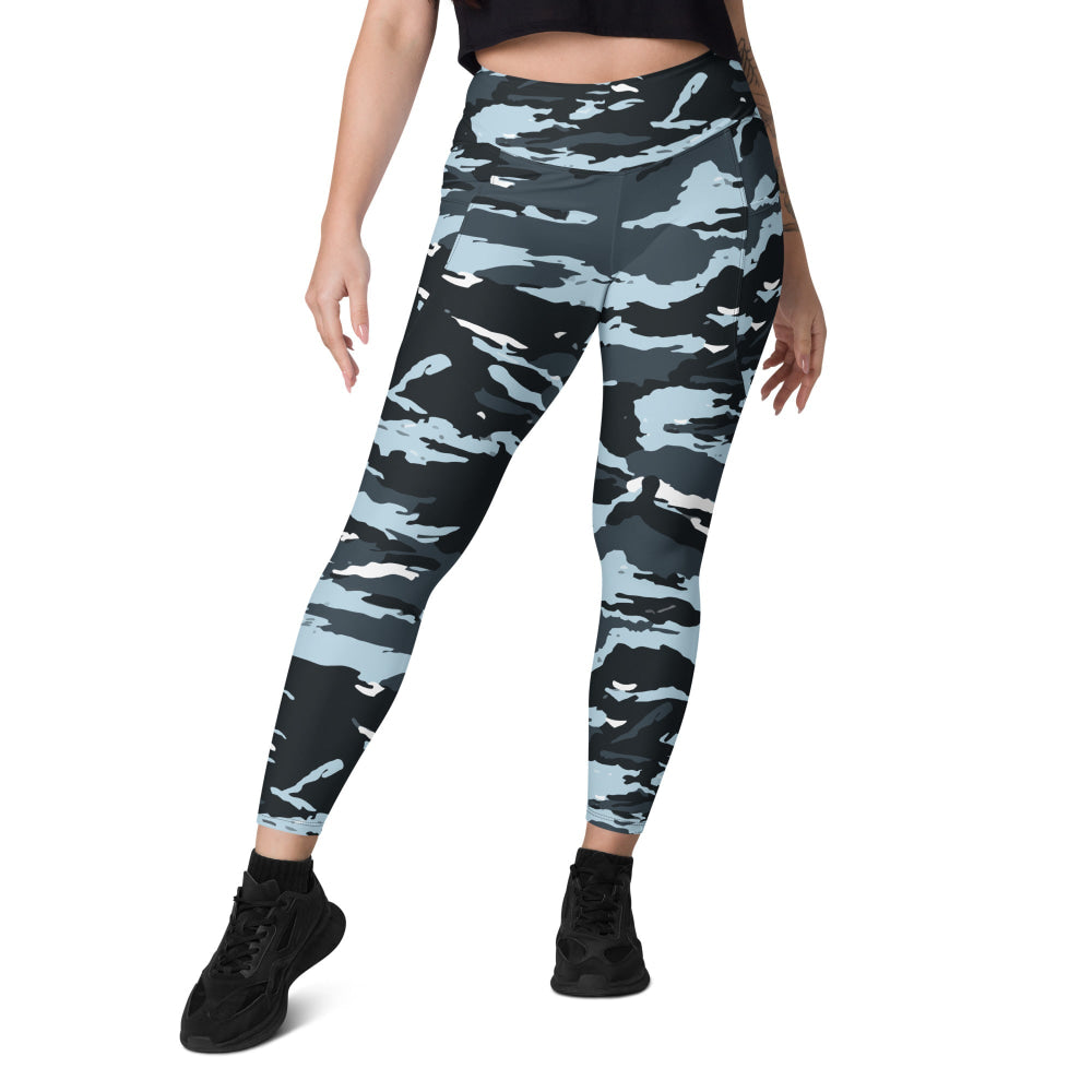 Russian OMON Special Police Force CAMO Leggings with pockets - Womens With Pockets