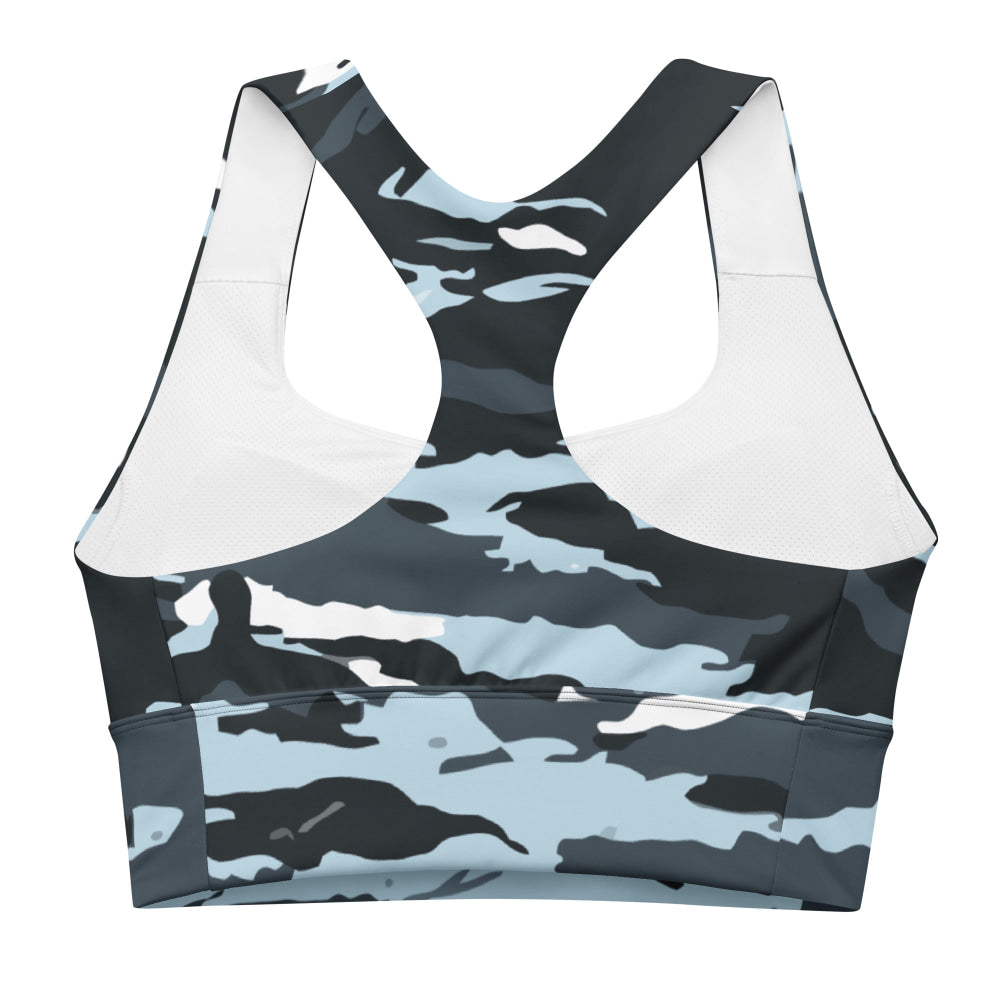 Russian OMON Special Police Force CAMO Longline sports bra - Womens Sports Bra