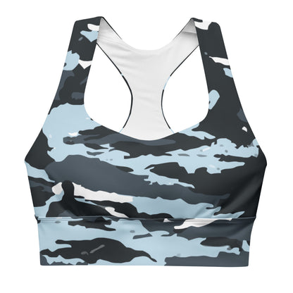 Russian OMON Special Police Force CAMO Longline sports bra - Womens Sports Bra