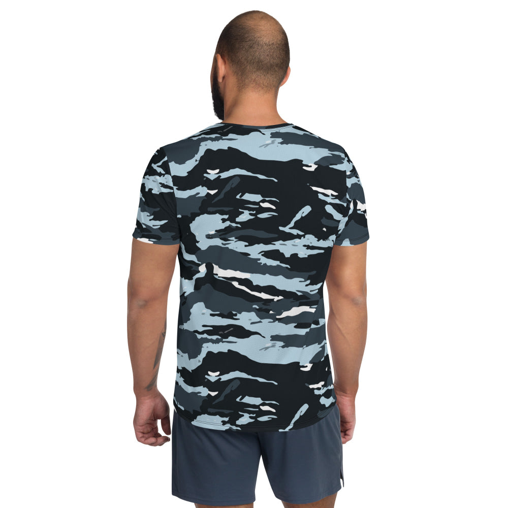 Russian OMON Special Police Force CAMO Men’s Athletic T-shirt - Mens T-Shirt