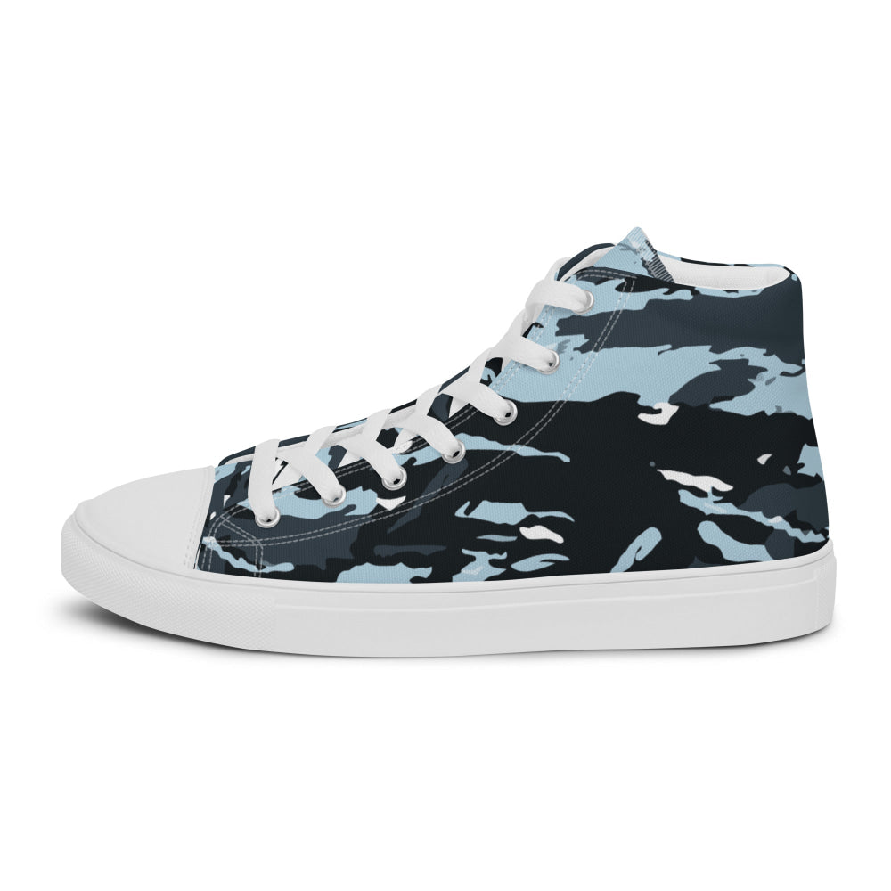 Russian OMON Special Police Force CAMO Men’s high top canvas shoes - Mens High Top Canvas Shoes