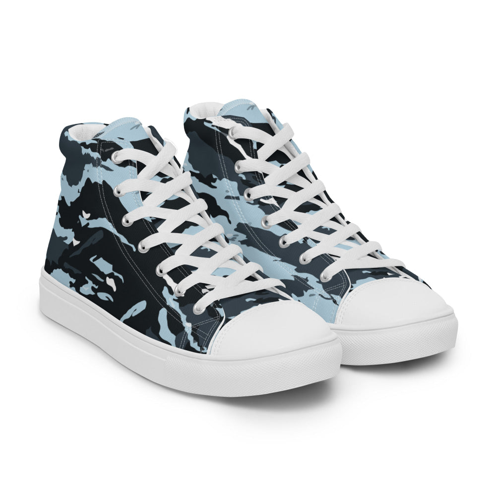 Russian OMON Special Police Force CAMO Men’s high top canvas shoes - Mens High Top Canvas Shoes