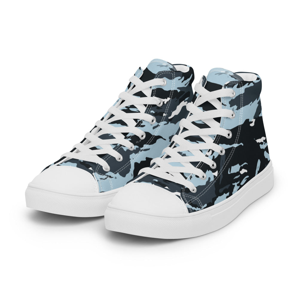 Russian OMON Special Police Force CAMO Men’s high top canvas shoes - Mens High Top Canvas Shoes