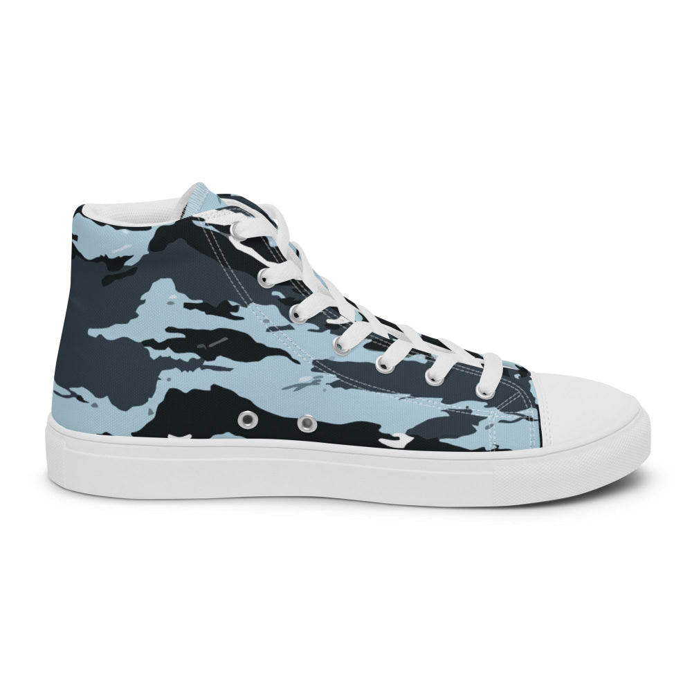 Russian OMON Special Police Force CAMO Men’s high top canvas shoes - Mens High Top Canvas Shoes