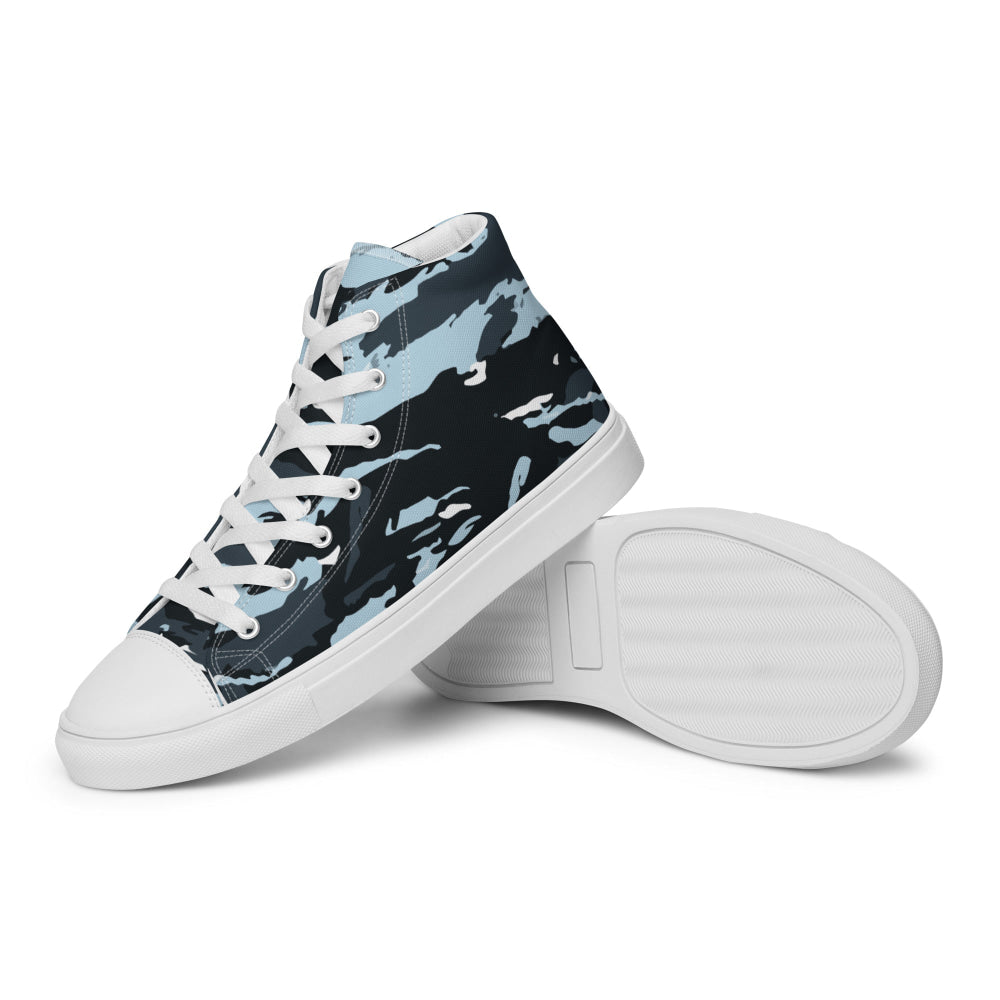 Russian OMON Special Police Force CAMO Men’s high top canvas shoes - Mens High Top Canvas Shoes