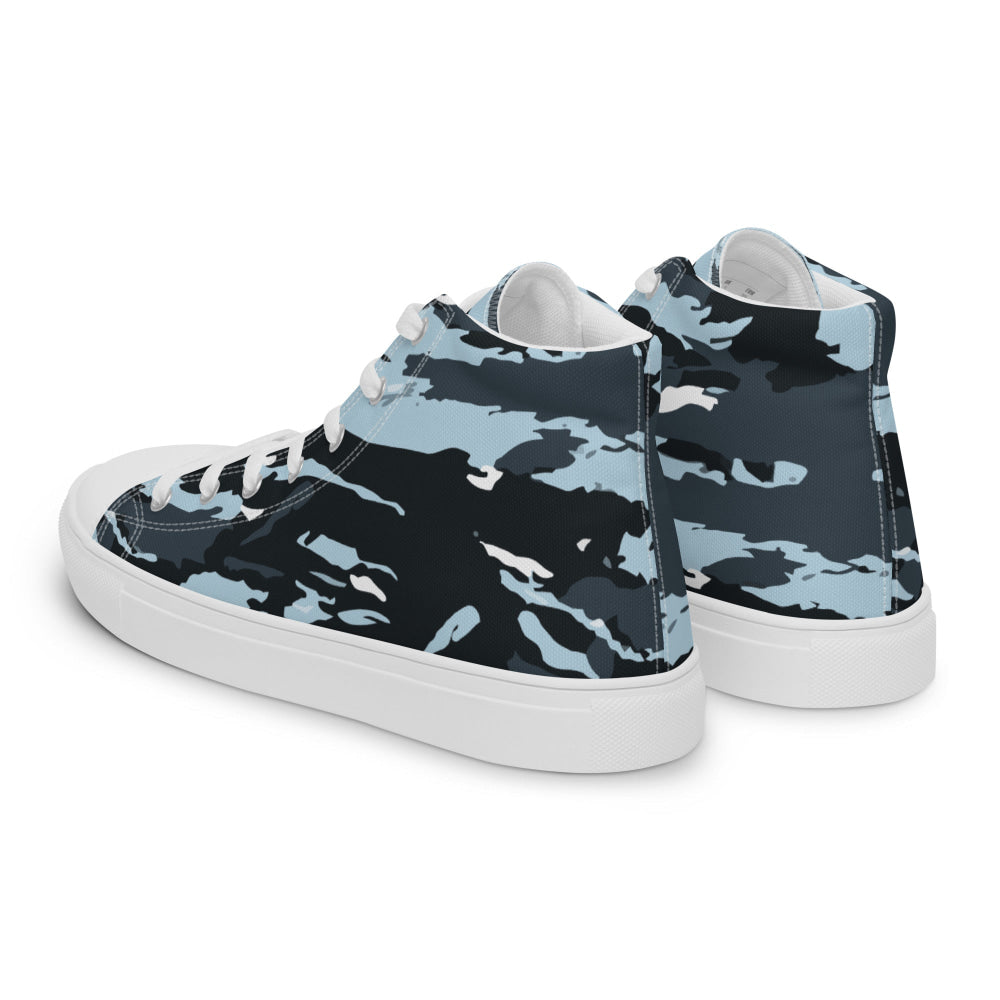 Russian OMON Special Police Force CAMO Men’s high top canvas shoes - Mens High Top Canvas Shoes