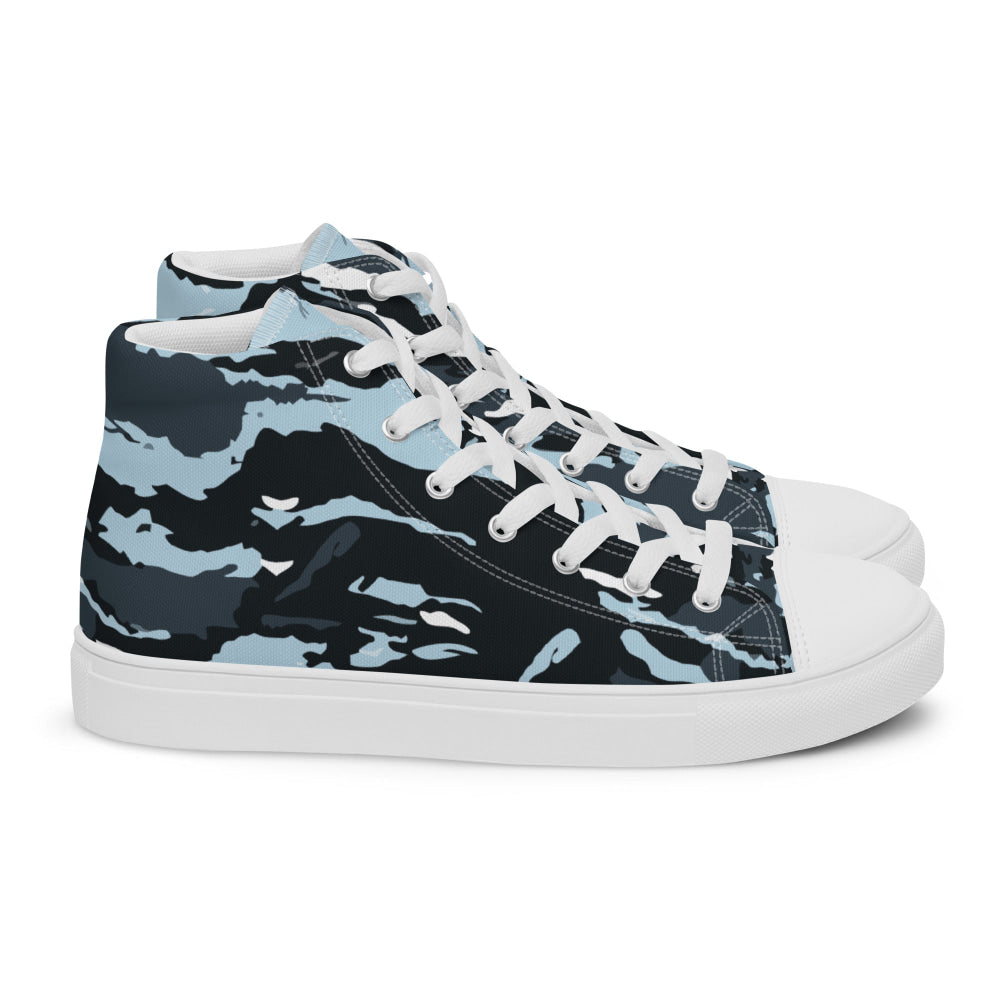 Russian OMON Special Police Force CAMO Men’s high top canvas shoes - Mens High Top Canvas Shoes