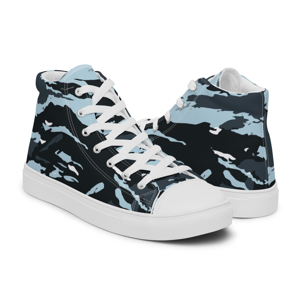 Russian OMON Special Police Force CAMO Men’s high top canvas shoes - Mens High Top Canvas Shoes