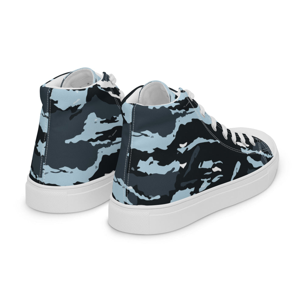 Russian OMON Special Police Force CAMO Men’s high top canvas shoes - Mens High Top Canvas Shoes