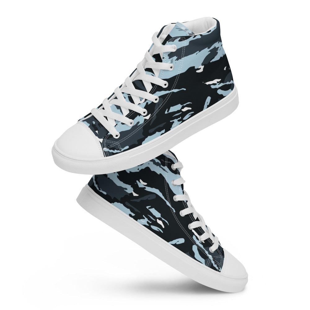 Russian OMON Special Police Force CAMO Men’s high top canvas shoes - Mens High Top Canvas Shoes