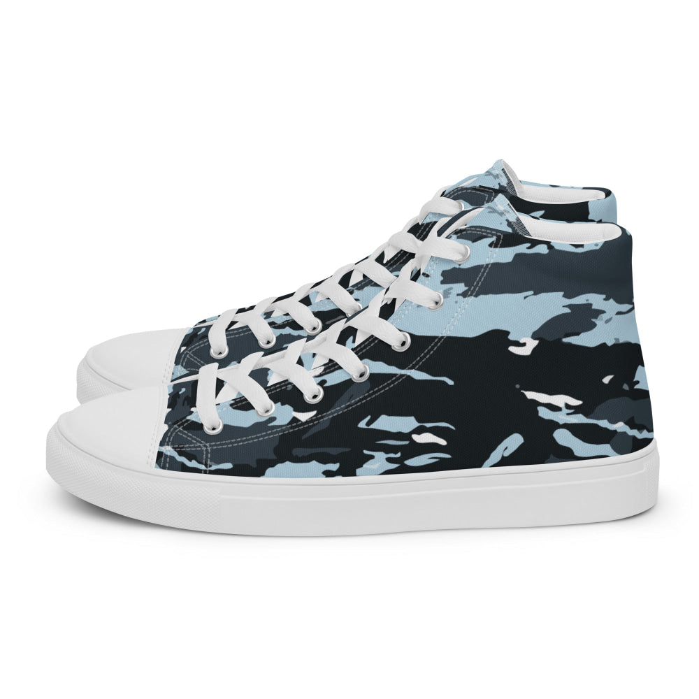 Russian OMON Special Police Force CAMO Men’s high top canvas shoes - Mens High Top Canvas Shoes