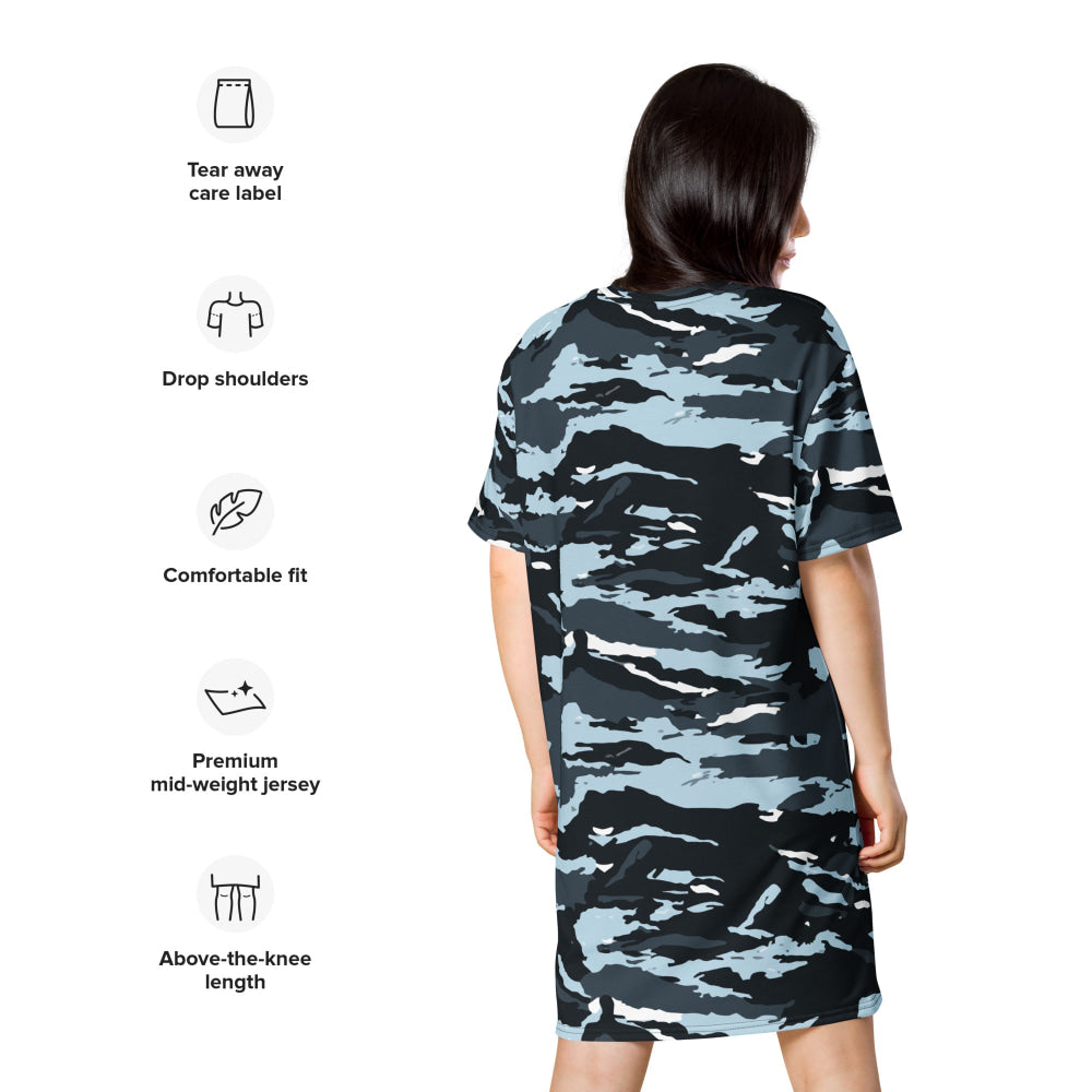 Russian OMON Special Police Force CAMO T-shirt dress - Womens T-Shirt Dress