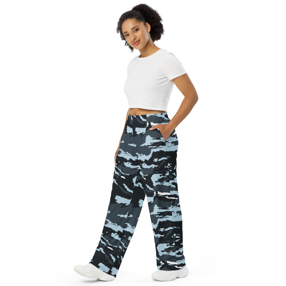 Russian OMON Special Police Force CAMO unisex wide-leg pants - Unisex Wide-Leg Pants