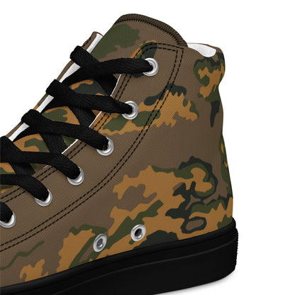 Russian Partizan Autumn CAMO Mens high top canvas shoes - High Top Canvas Shoes