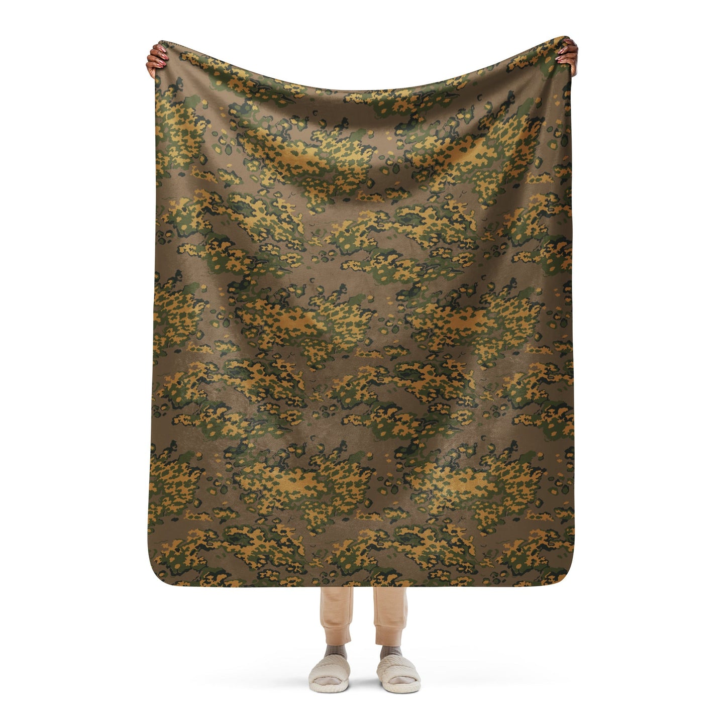 Russian Partizan Autumn CAMO Sherpa Blanket - 50″×60″