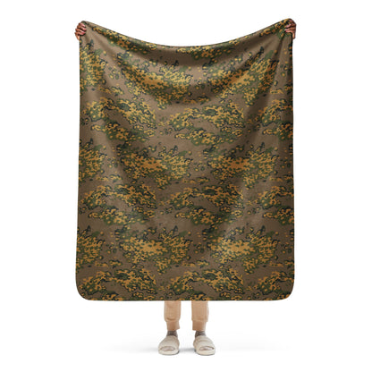 Russian Partizan Autumn CAMO Sherpa Blanket - 50″×60″