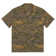 Partizan Autumn CAMO Unisex Short-Sleeve Button Shirt - 2XS - Button-Up