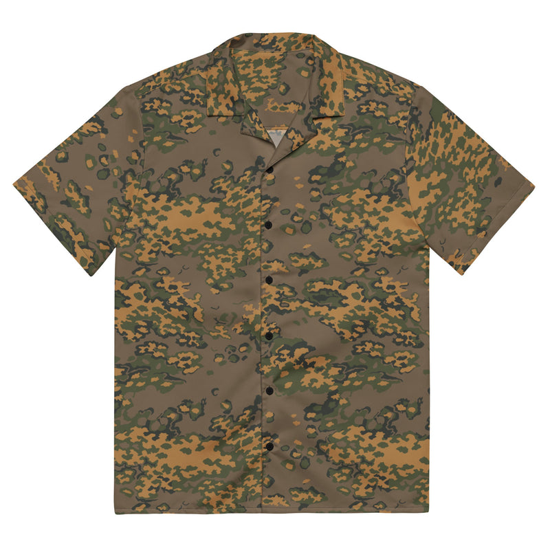 Partizan Autumn CAMO Unisex Short-Sleeve Button Shirt - 2XS - Button-Up