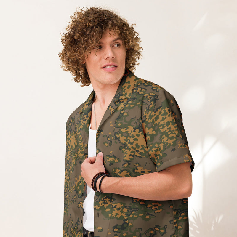 Partizan Autumn CAMO Unisex Short-Sleeve Button Shirt - Button-Up