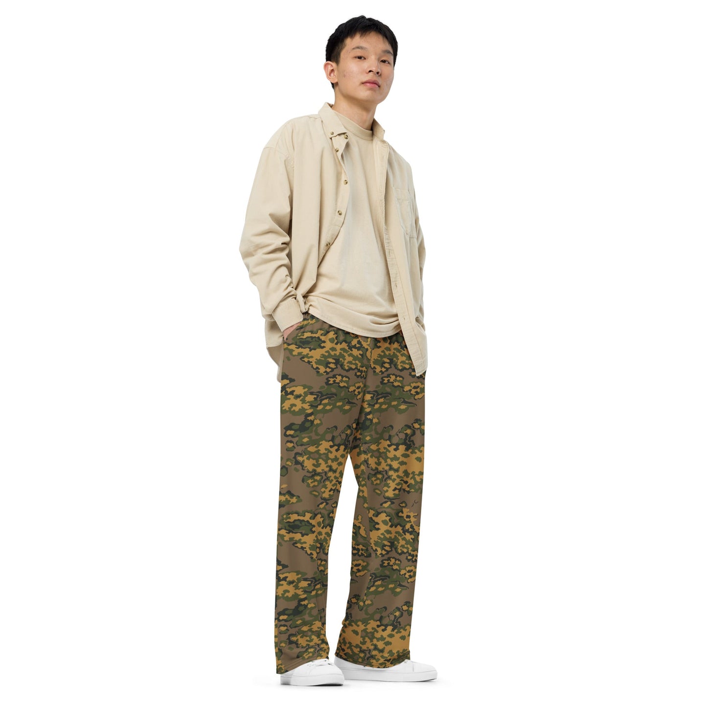 Russian Partizan Autumn CAMO unisex wide-leg pants - Wide-leg Pants