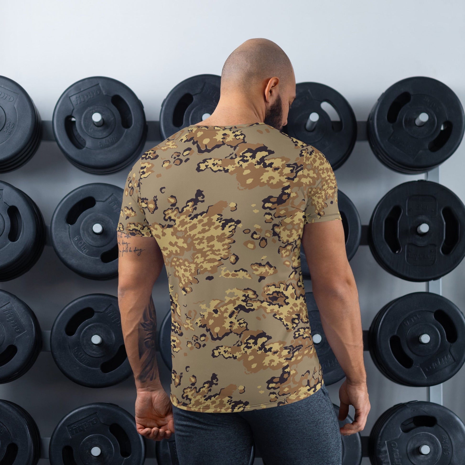 Russian Partizan Desert CAMO Mens Athletic T-Shirt