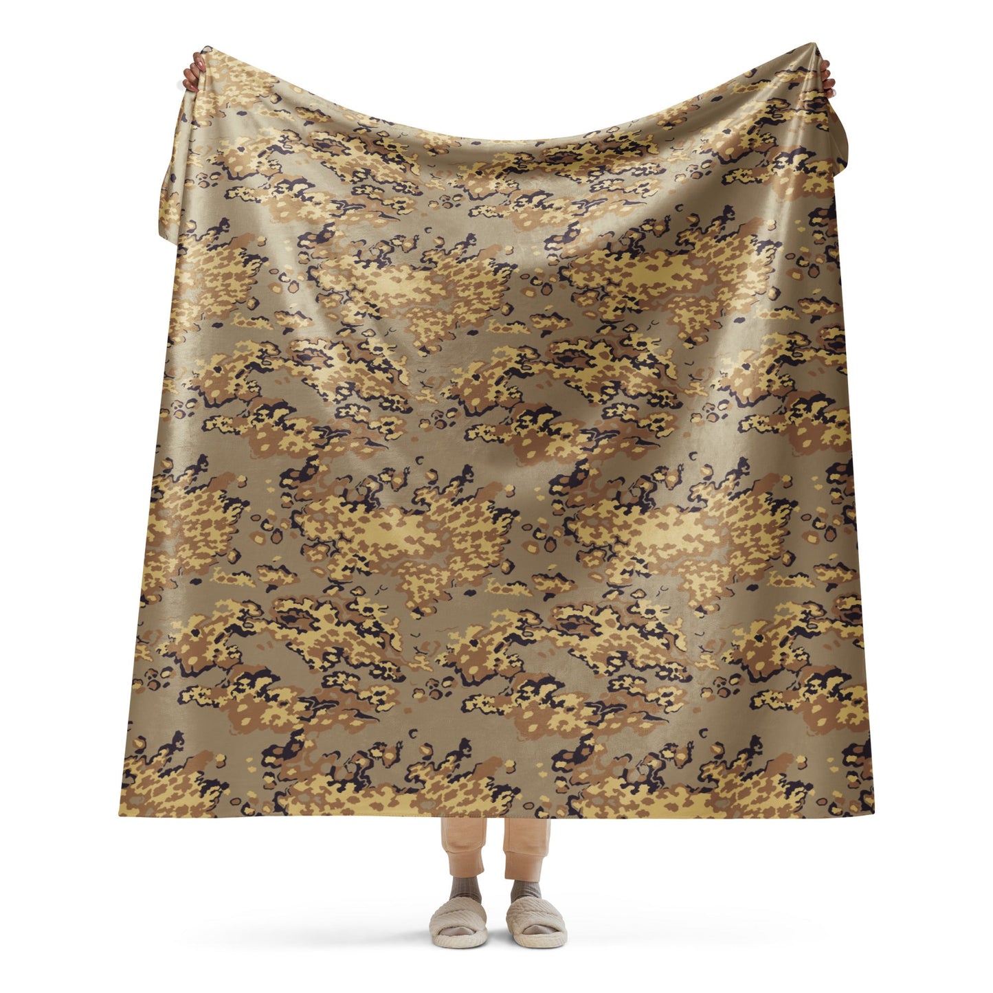 Russian Partizan Desert CAMO Sherpa Blanket - 60″×80″