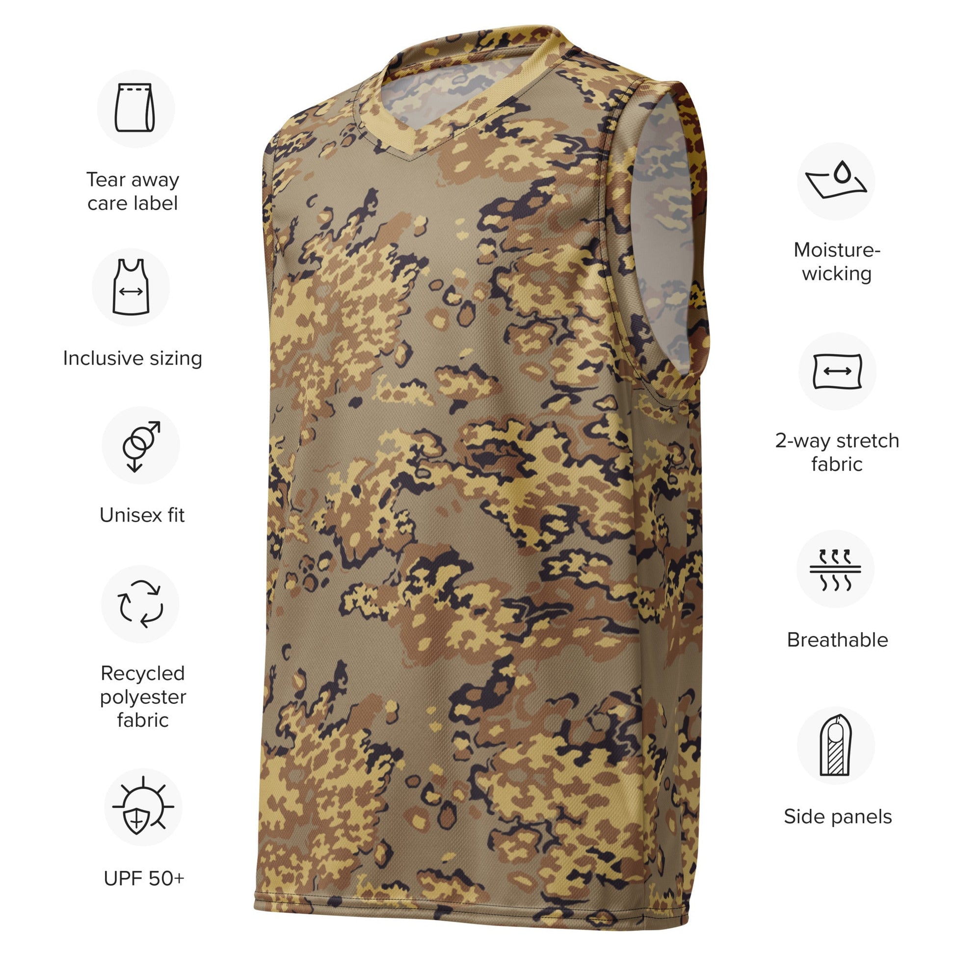 Russian Partizan Desert CAMO unisex basketball jersey - Basketball Jerseys