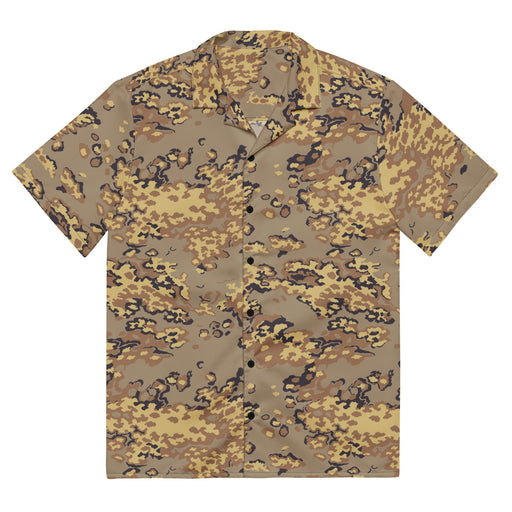 Partizan Desert CAMO Unisex Short-Sleeve Button Shirt - 2XS - Button-Up