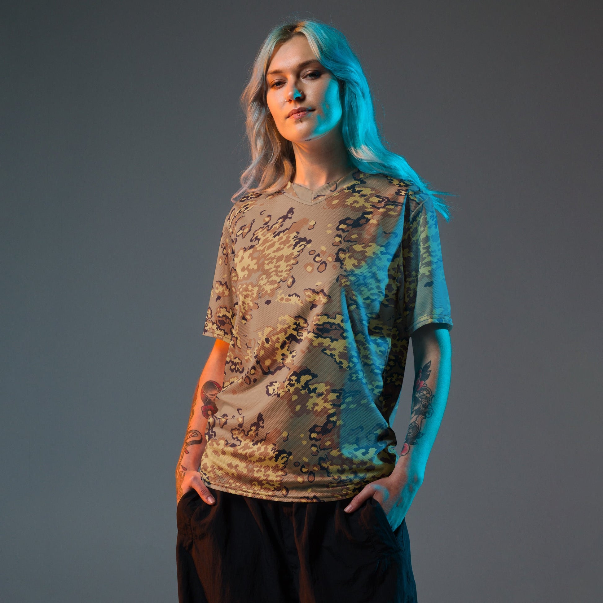 Russian Partizan Desert CAMO unisex sports jersey - Sports Jerseys