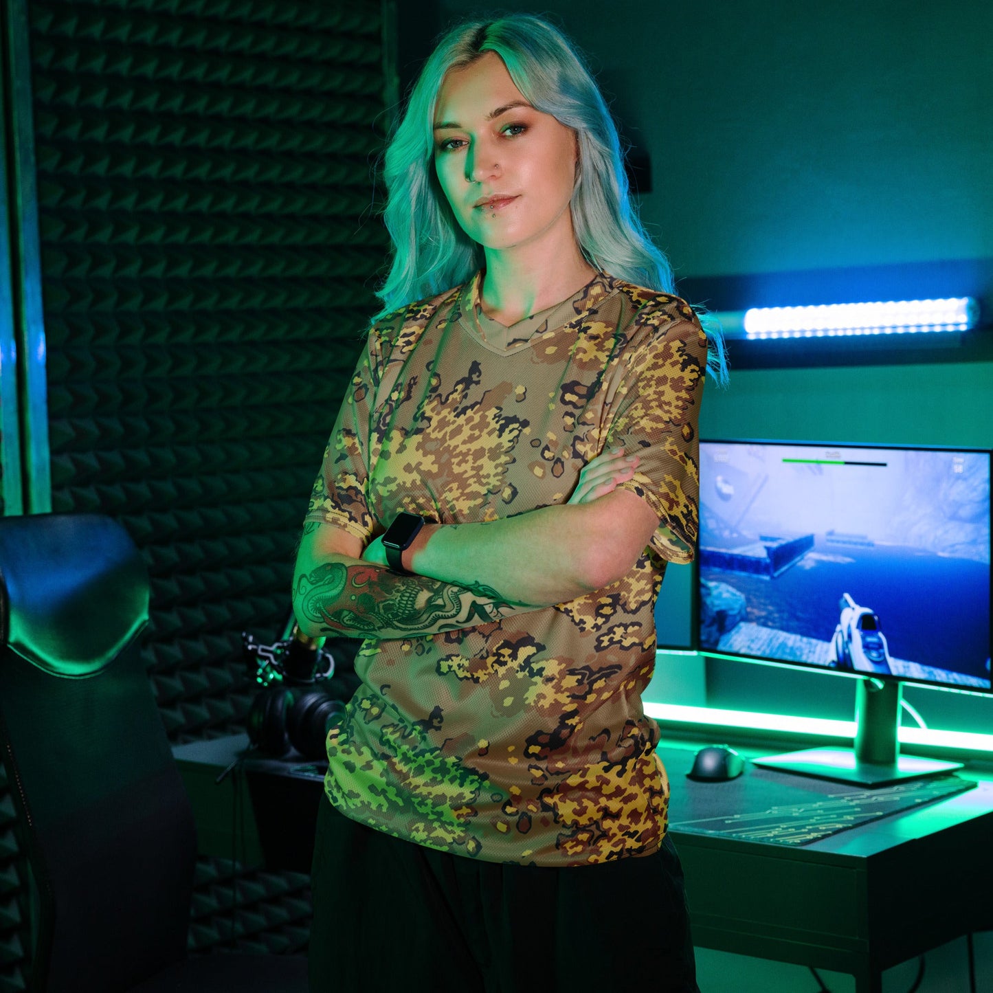 Russian Partizan Desert CAMO unisex sports jersey - Sports Jerseys