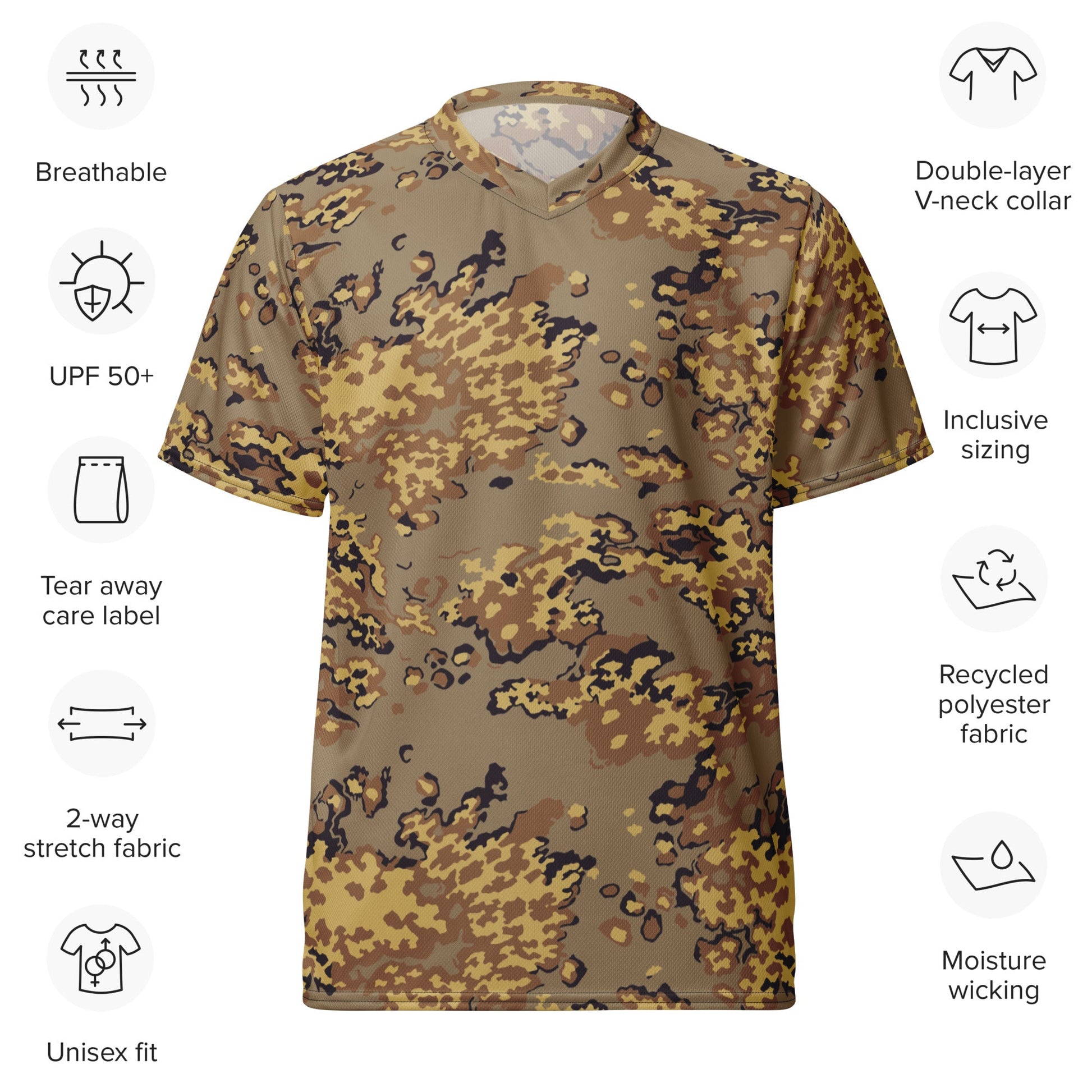 Russian Partizan Desert CAMO unisex sports jersey - Sports Jerseys