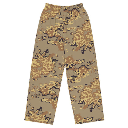 Russian Partizan Desert CAMO Unisex Wide-Leg Leisure Pants - 2XS