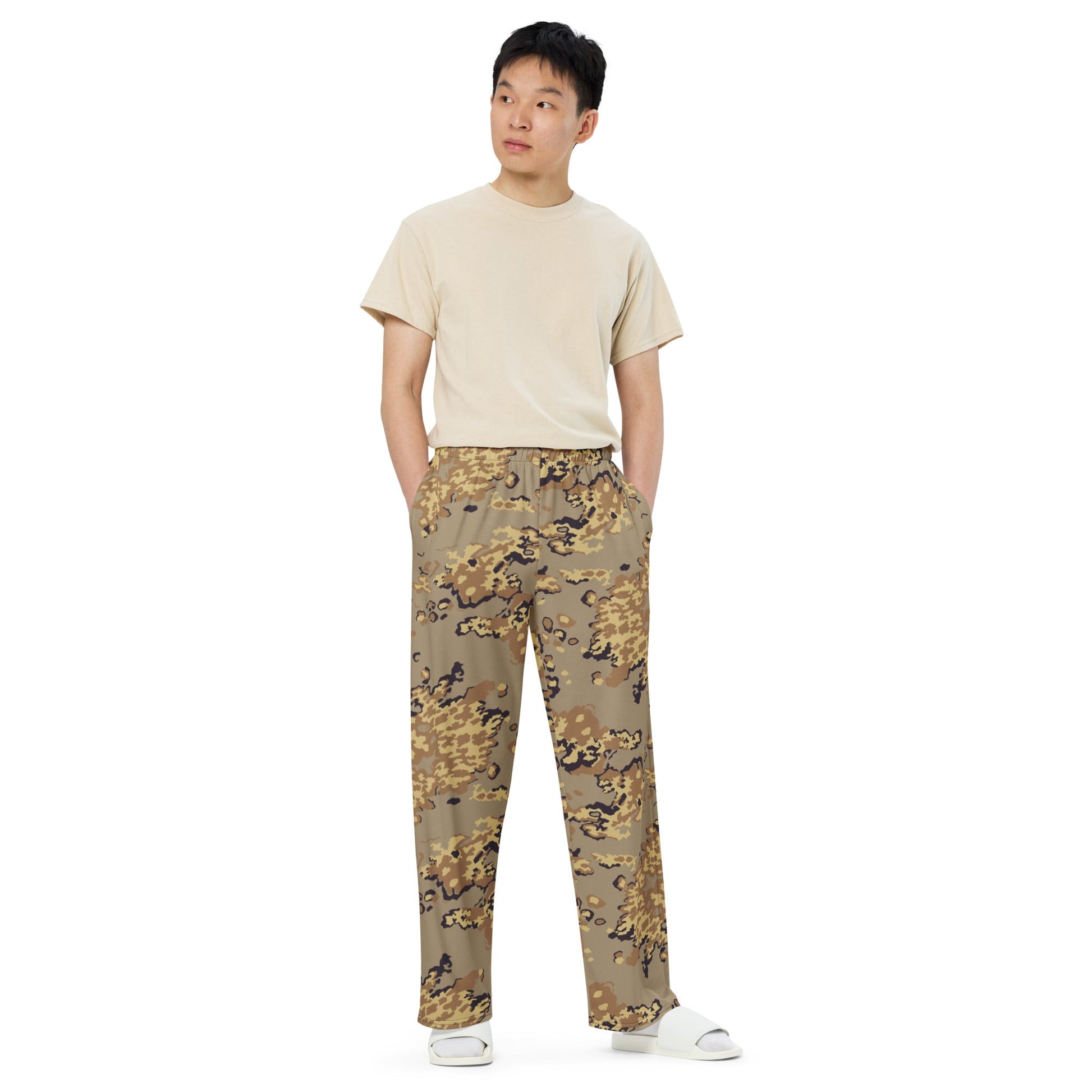 Russian Partizan Desert CAMO Unisex Wide-Leg Leisure Pants