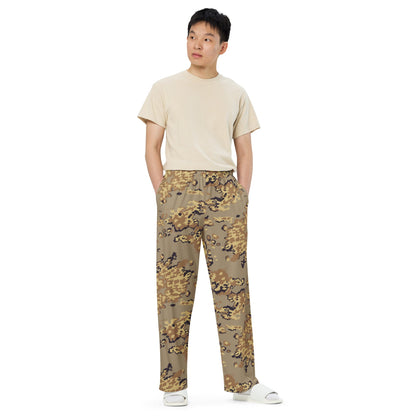 Russian Partizan Desert CAMO Unisex Wide-Leg Leisure Pants