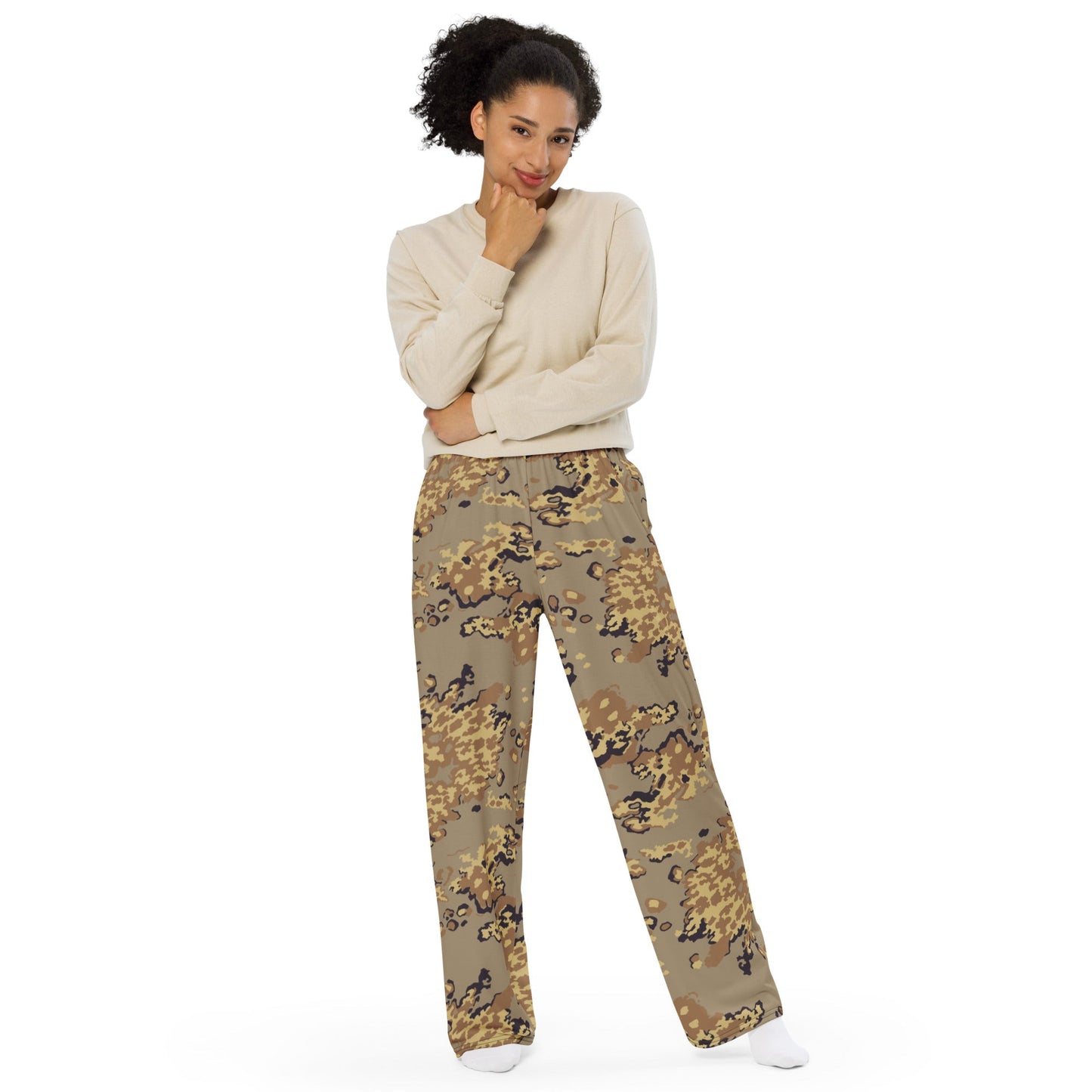 Russian Partizan Desert CAMO Unisex Wide-Leg Leisure Pants