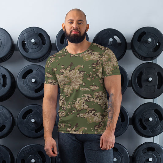 Russian Partizan Multi terrain CAMO Mens Athletic T shirt XS Shirts