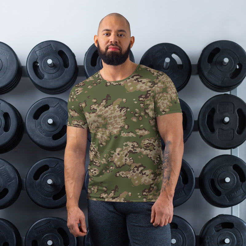 Partizan Multi-Terrain CAMO Mens Athletic T-Shirt - XS - Shirt
