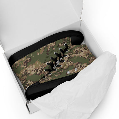 Russian Partizan Multi-terrain CAMO Mens high top canvas shoes - High Top Canvas Shoes