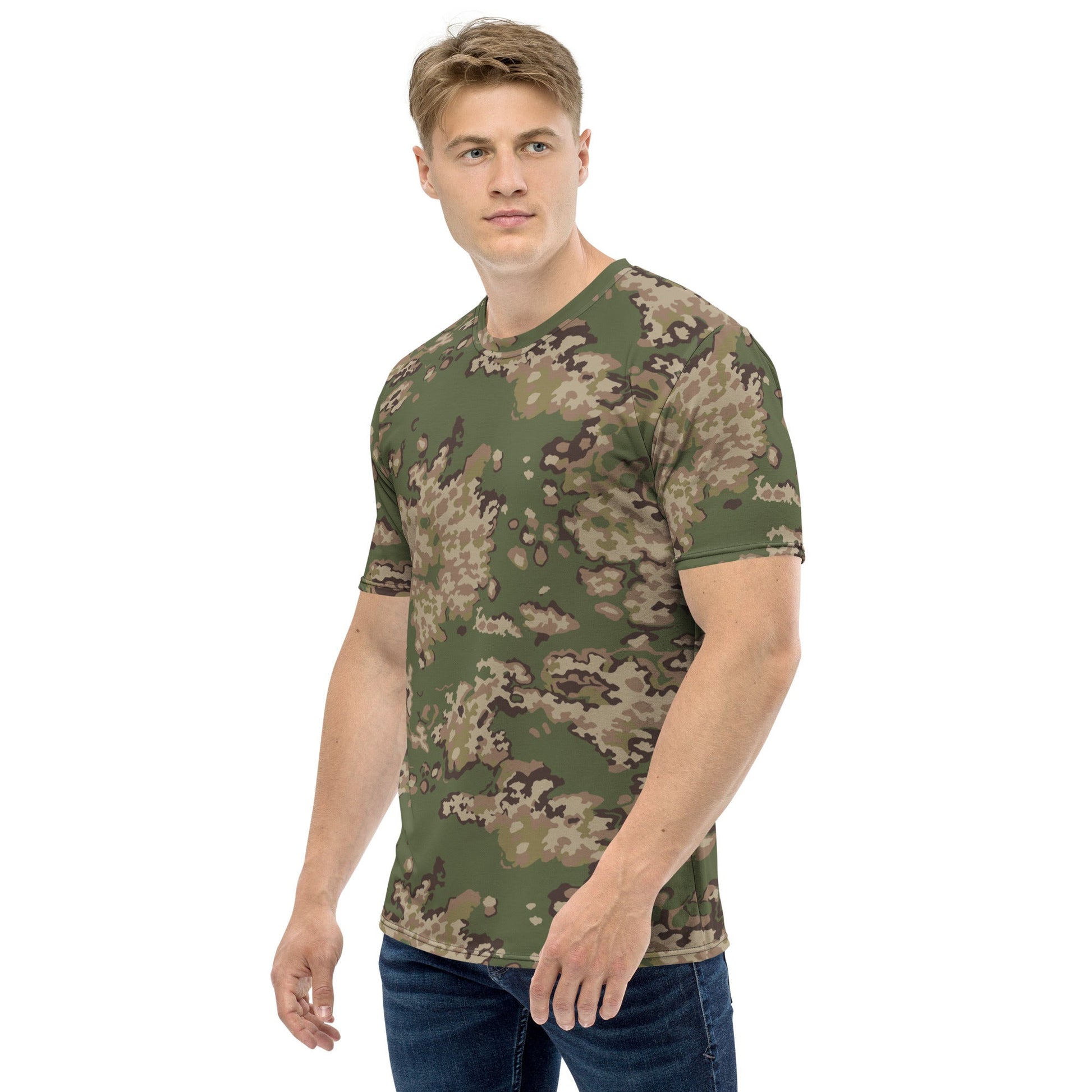 Russian Partizan Multi-terrain CAMO Mens t-shirt - T-Shirts