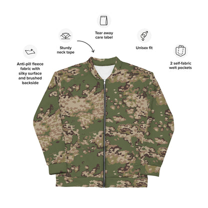 Russian Partizan Multi-terrain CAMO Unisex Bomber Jacket - Jackets