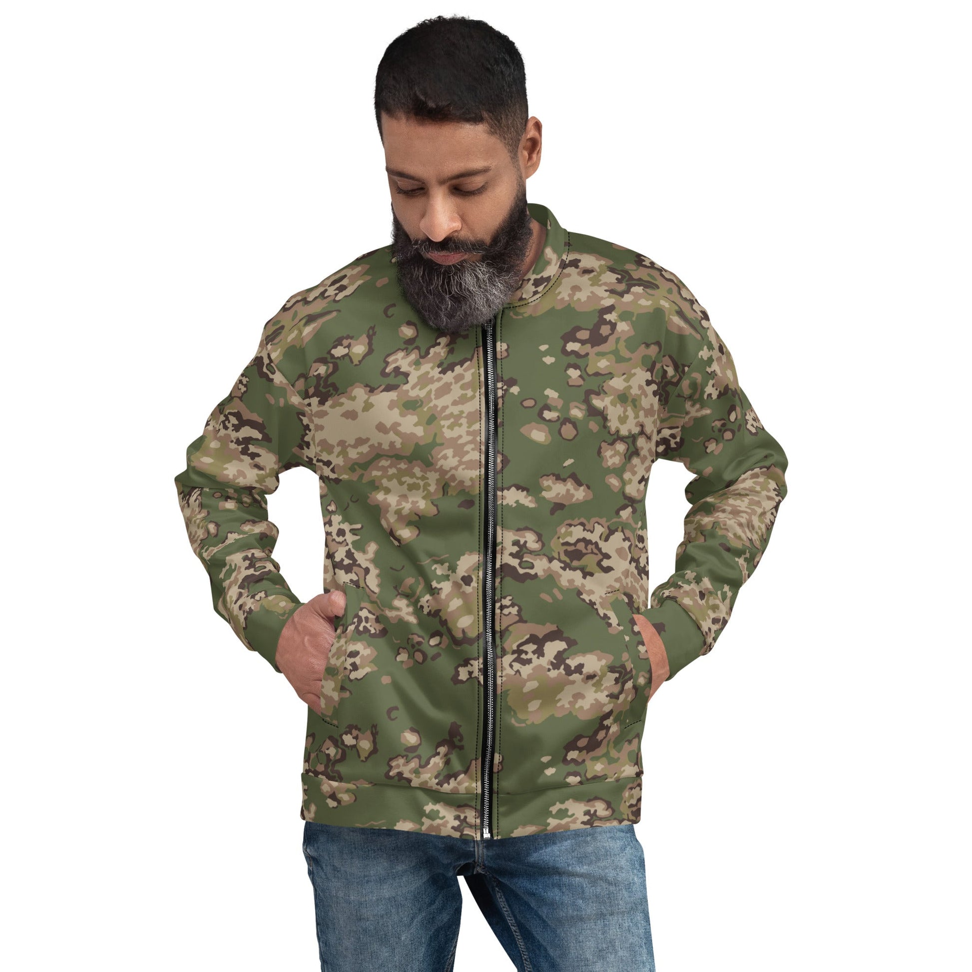 Russian Partizan Multi-terrain CAMO Unisex Bomber Jacket - Jackets