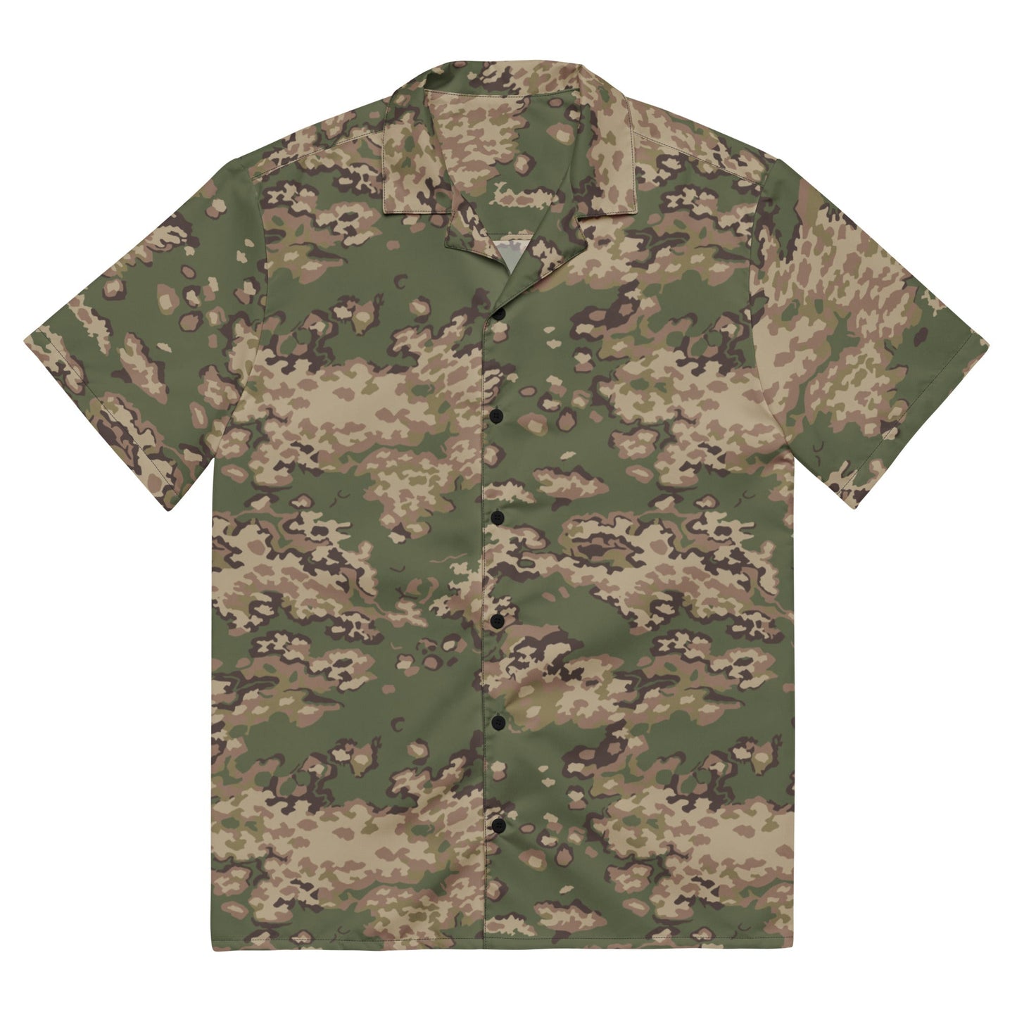 Russian Partizan Multi terrain CAMO Unisex button shirt 2XS Button Shirts