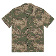 Partizan Multi-Terrain CAMO Unisex Short-Sleeve Button Shirt - 2XS - Button-Up
