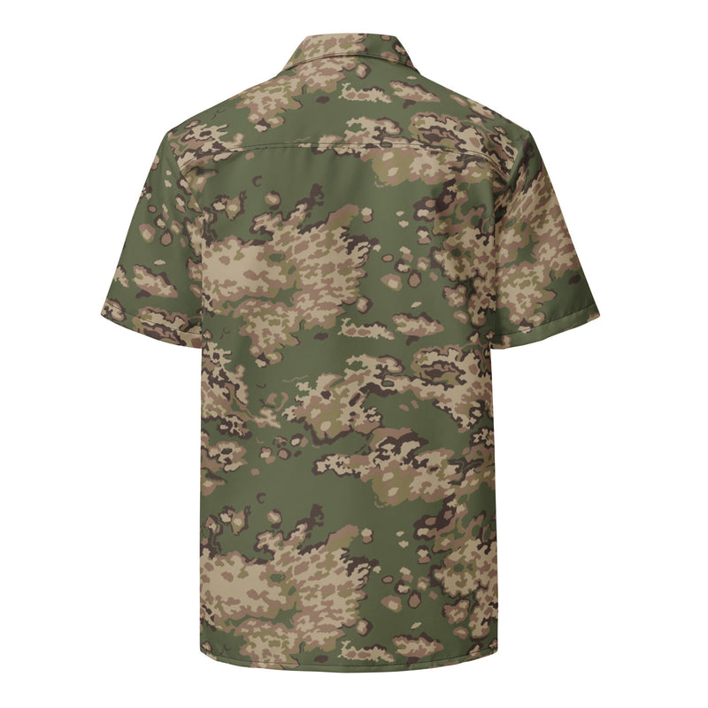 Partizan Multi-Terrain CAMO Unisex Short-Sleeve Button Shirt - Button-Up