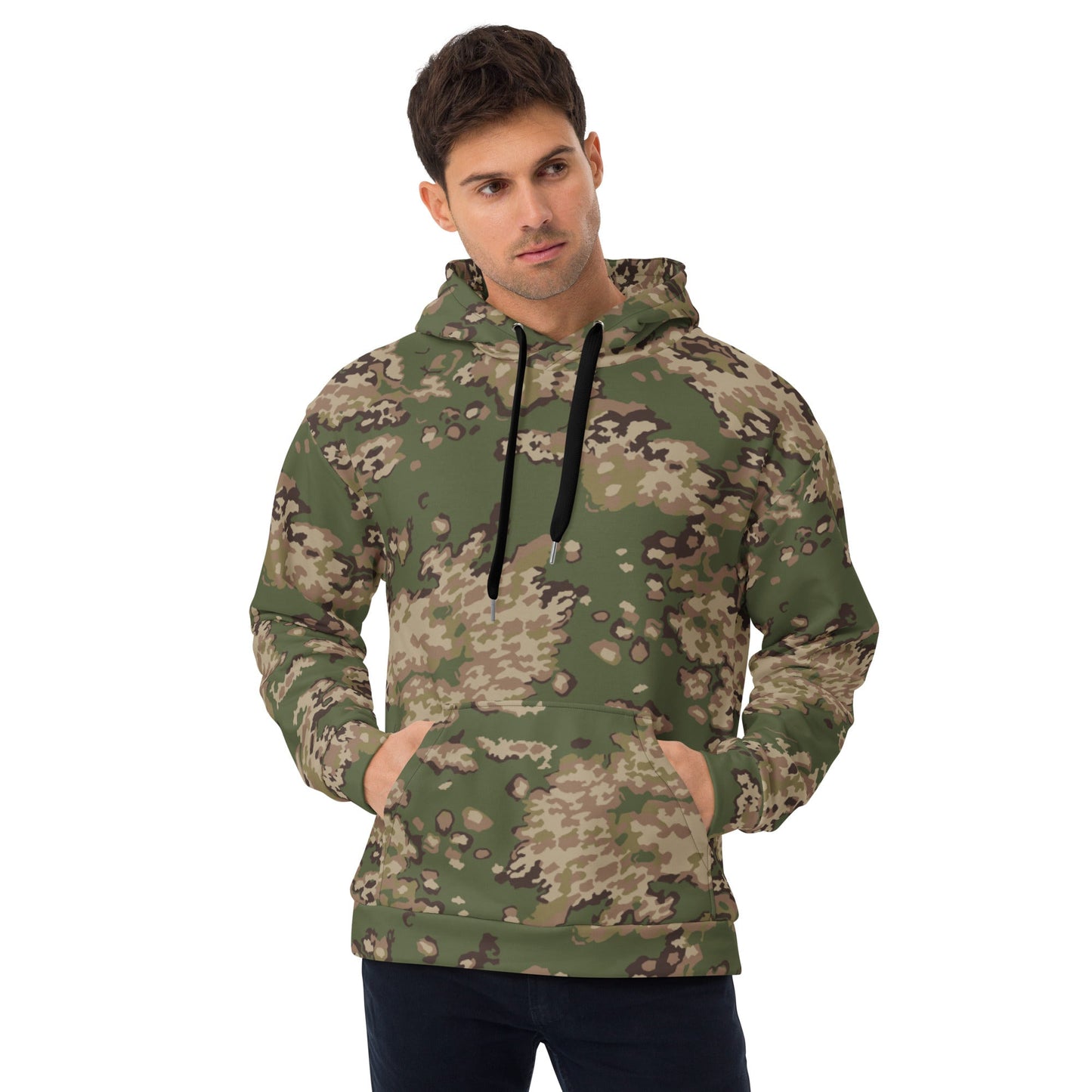 Russian Partizan Multi-terrain CAMO Unisex Hoodie - 2XS - Hoodies
